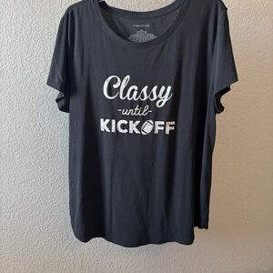 Maurices Black 'Classy Until Kickoff' Tee